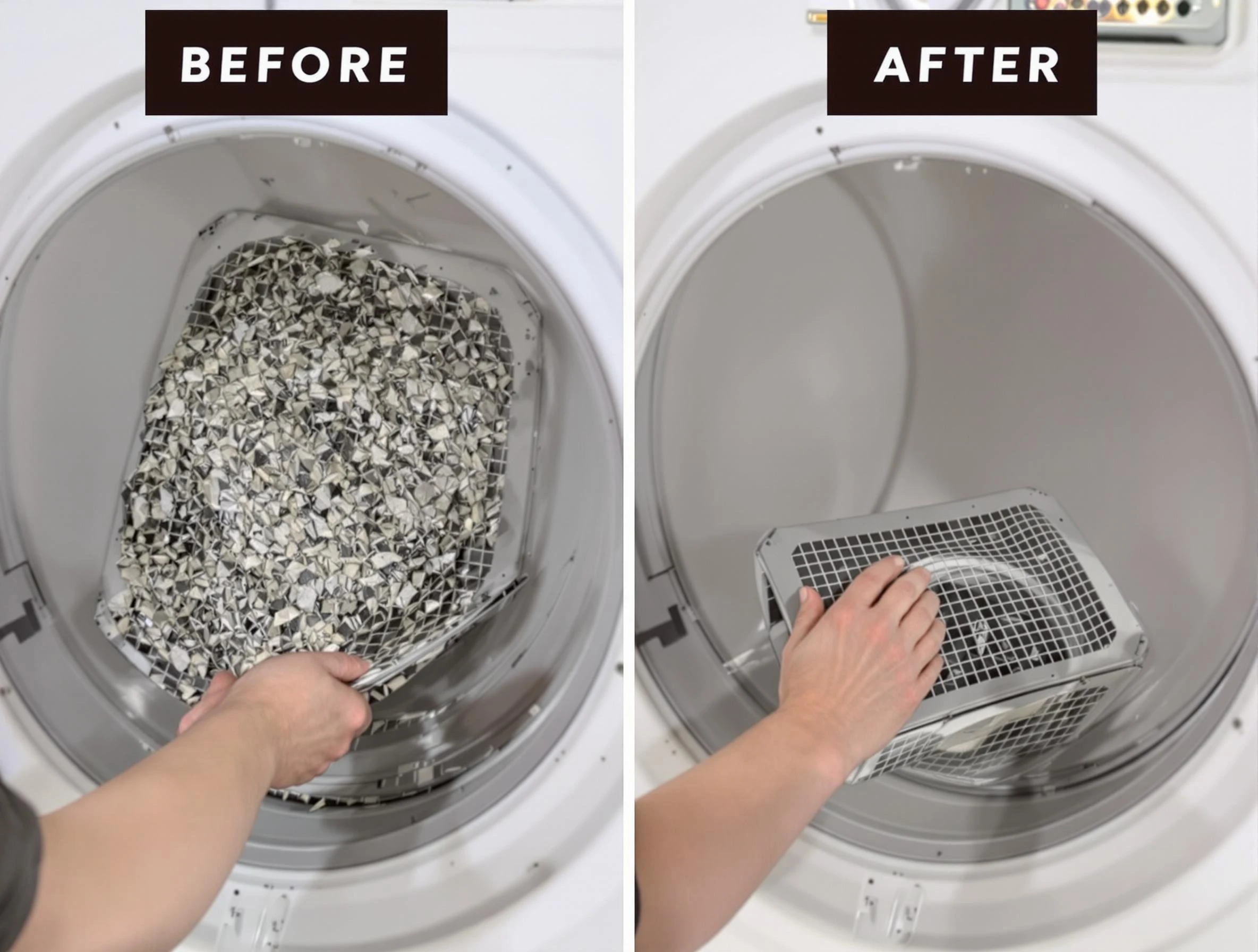 Professional lint trap cleaning by Brighton Dryer Vent Cleaning in Brighton