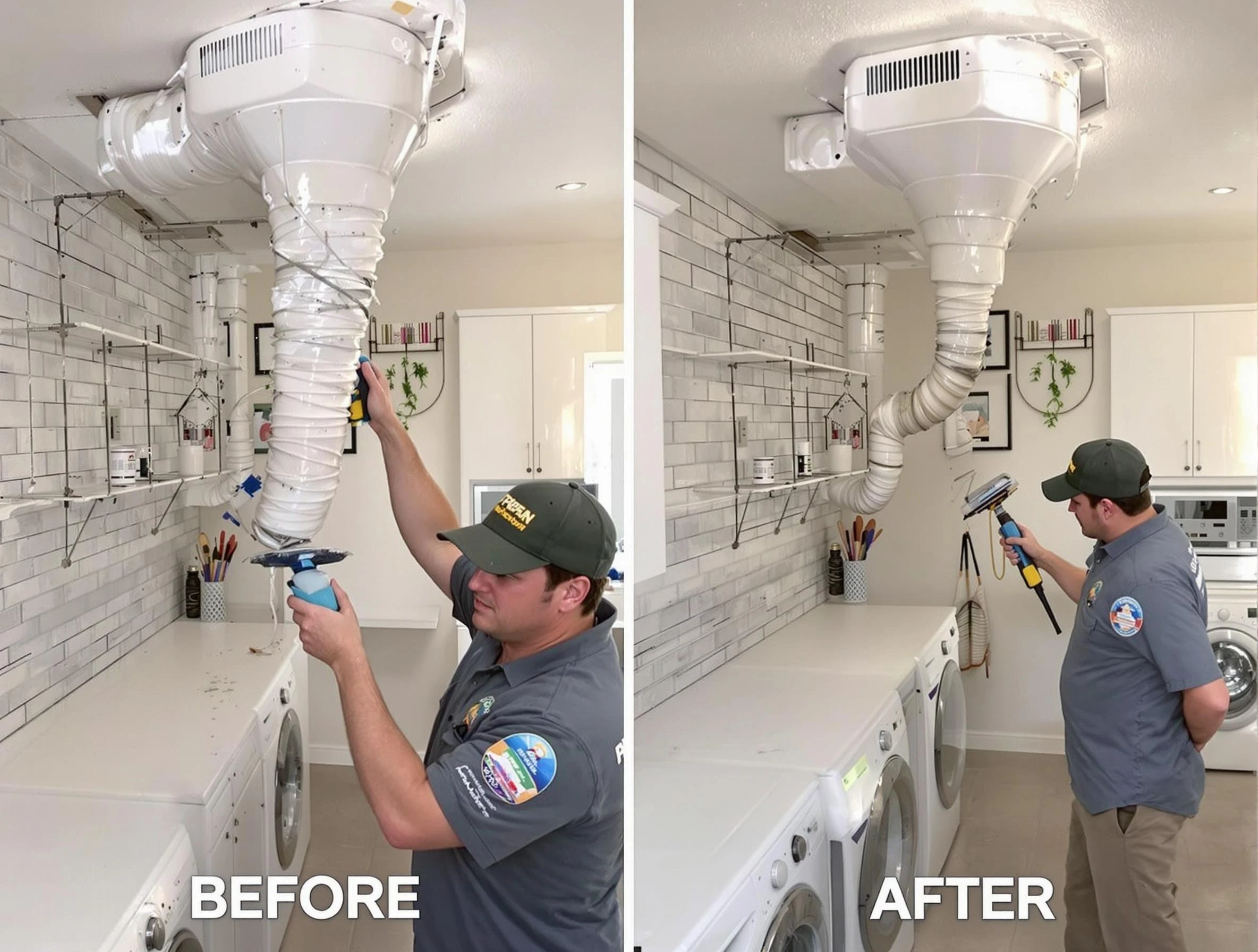 Professional dryer exhaust vent cleaning by Brighton Dryer Vent Cleaning in Brighton