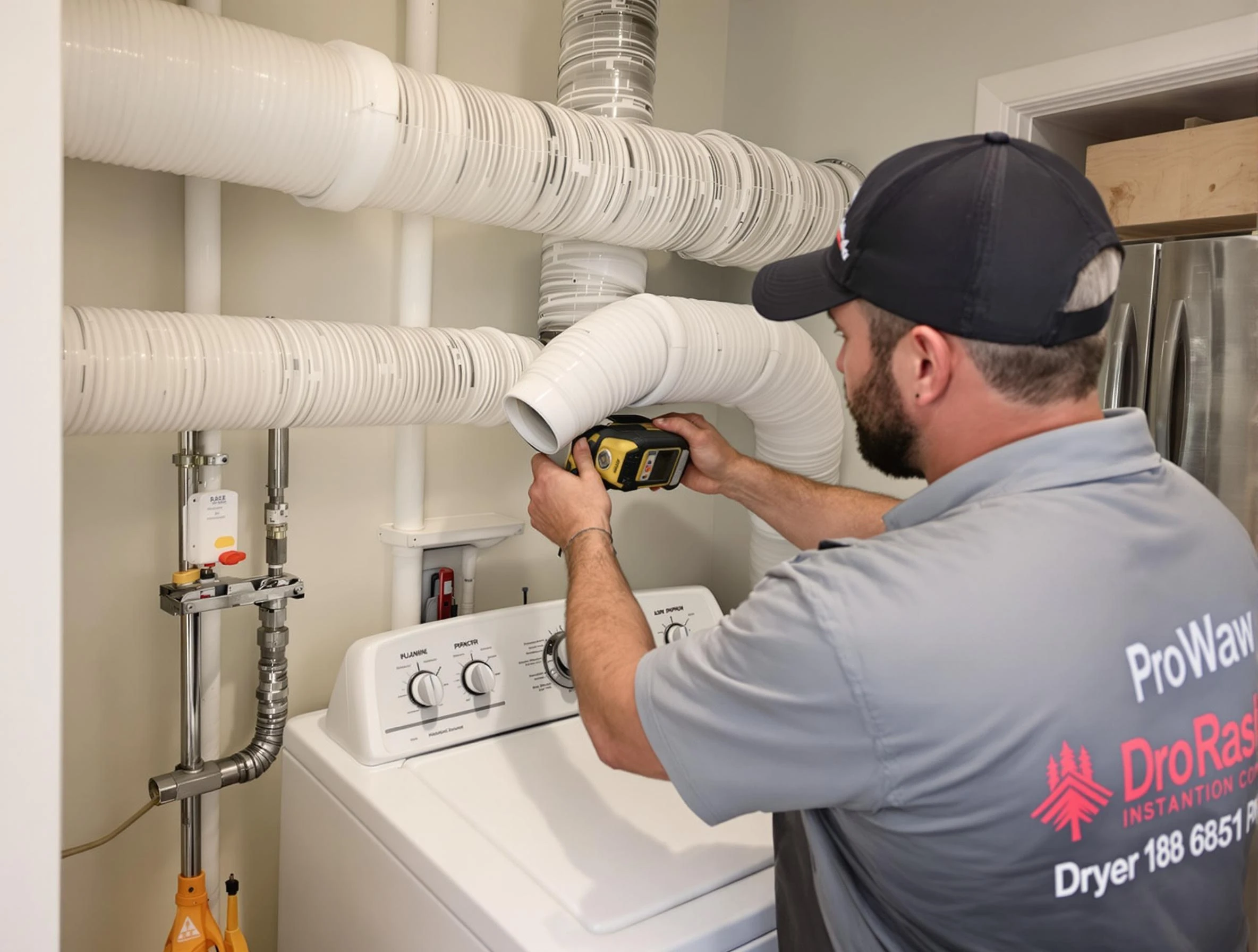 Professional dryer vent hose installation by Brighton Dryer Vent Cleaning in Brighton